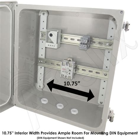 electrical enclosures with din rail|din rail enclosure with terminals.